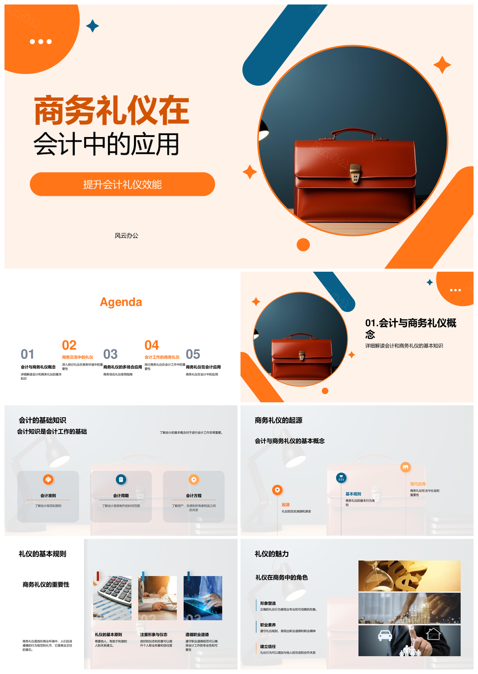 会计商务礼仪与商业行为规范应用PPT模板