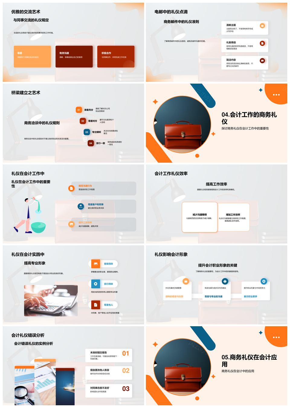 会计商务礼仪与商业行为规范应用PPT模板