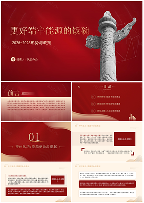 2025形势与政策第五讲PPT端牢能源饭碗