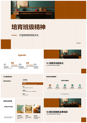 培育班级精神构建独特班级文化PPT模板