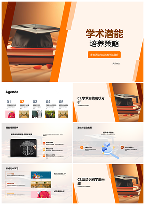 学术潜能多维活动实践教学策略探讨PPT模板