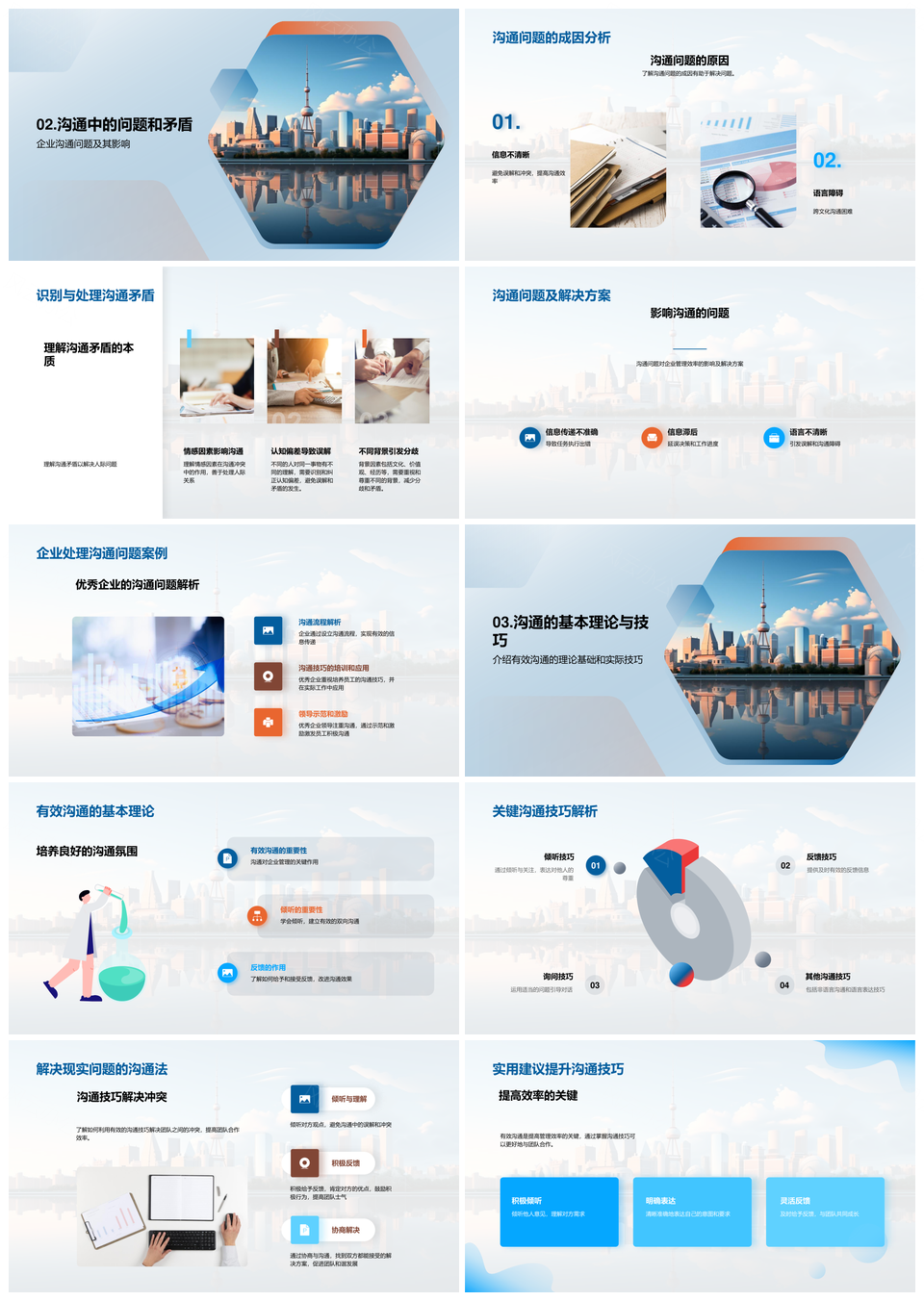 企业管理高效沟通协作与冲突化解PPT模板