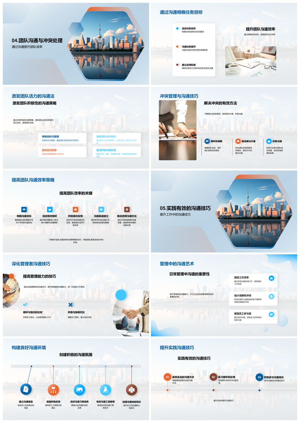 企业管理高效沟通协作与冲突化解PPT模板