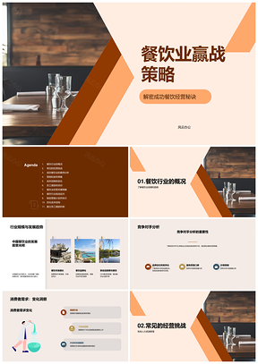 餐饮行业经营策略与竞争制胜PPT模板