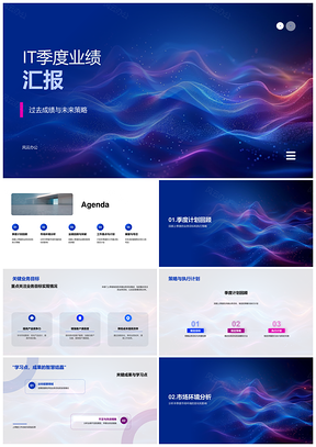 2025IT季度业绩关键业务策略执行市场趋势挑战突破分析PPT模板
