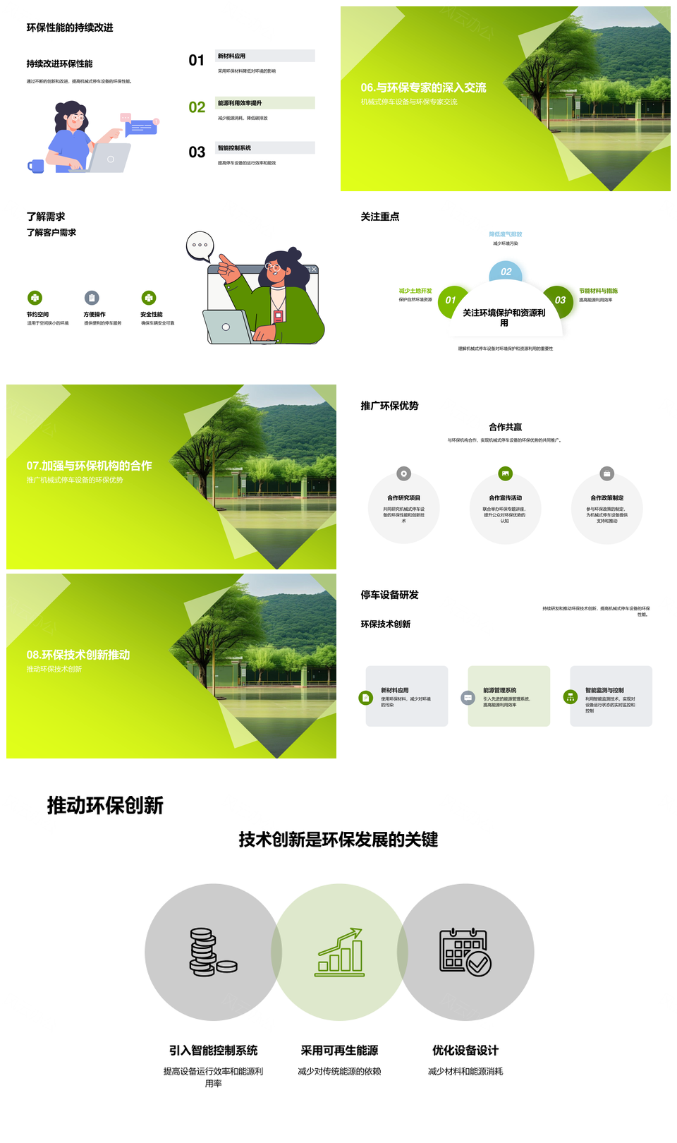 机械停车设备环保技术工程师解析工作原理PPT模板