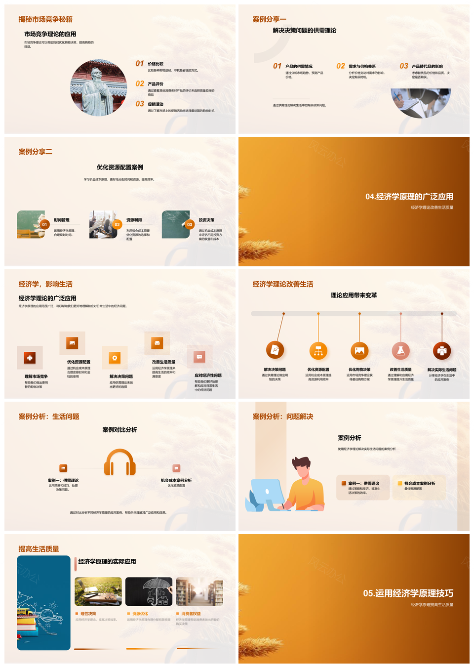 经济学原理驱动微观宏观生活决策实践PPT模板