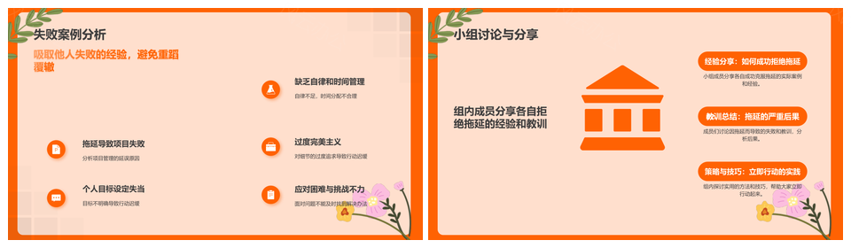 告别拖延症立即行动高效完成任务PPT模板