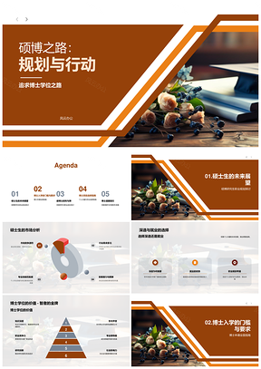 硕博规划行动指南博士就业招生官指导PPT模板