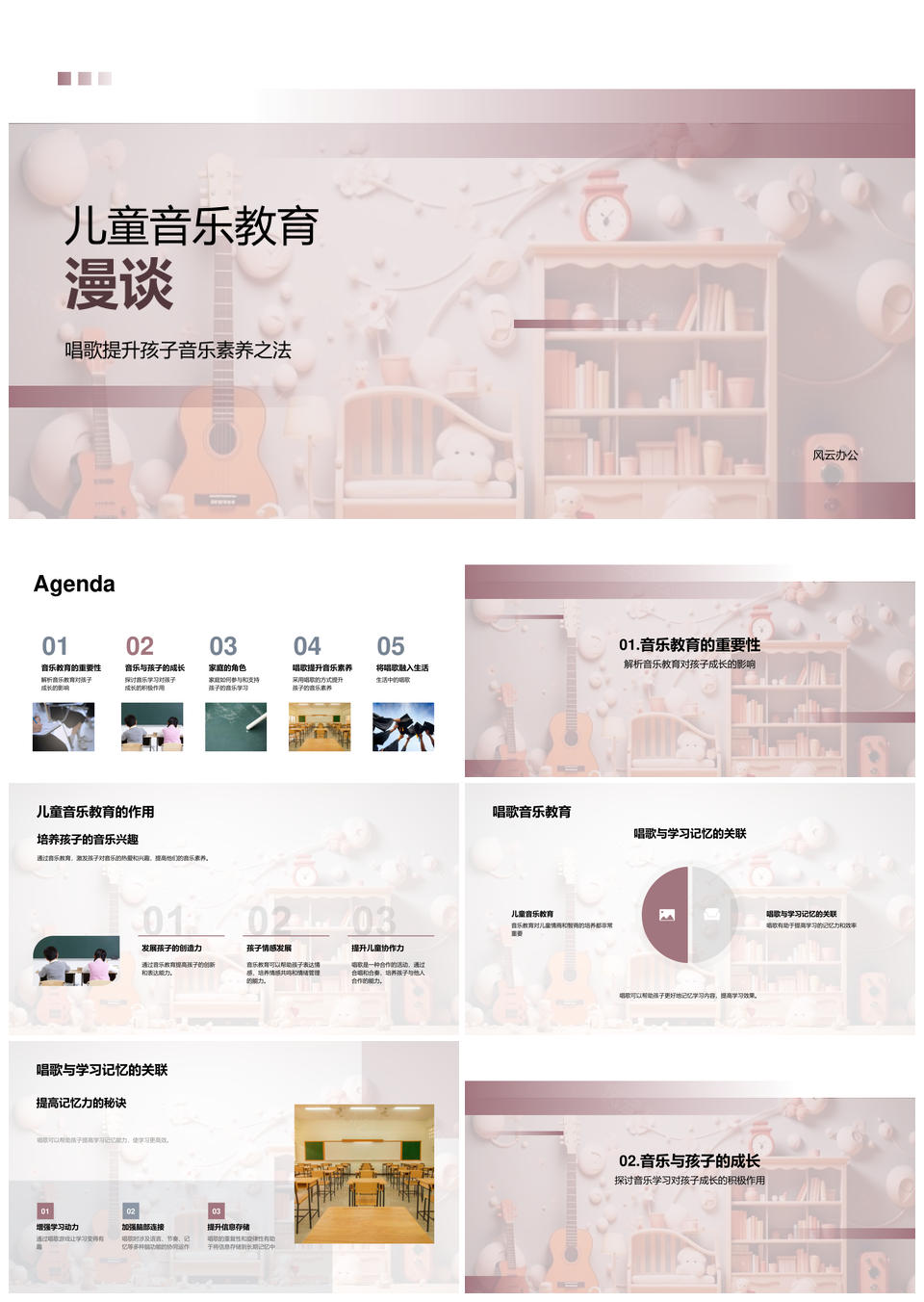 儿童音乐素养培养与家庭参与动力PPT模板