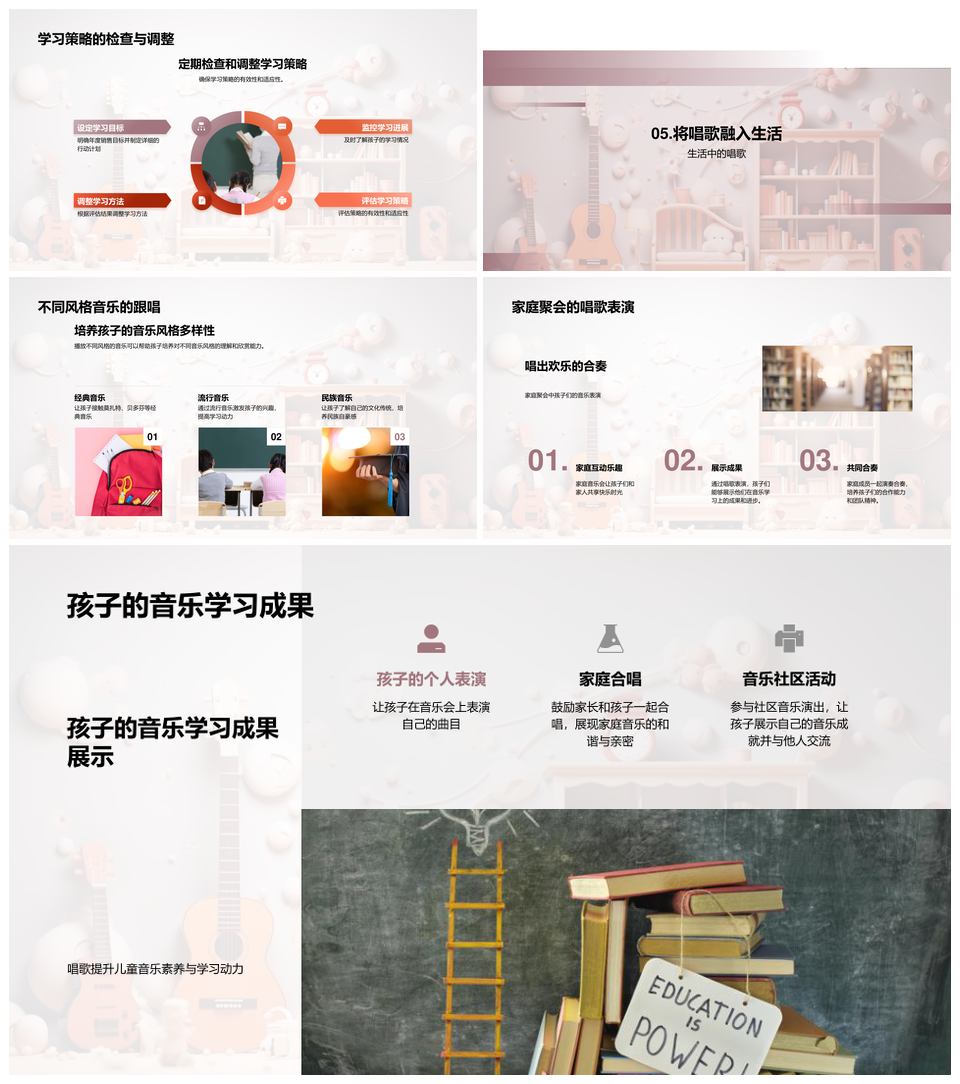 儿童音乐素养培养与家庭参与动力PPT模板