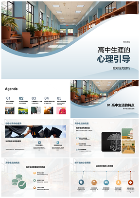 高中心理引导压力应对与环境适应PPT模板