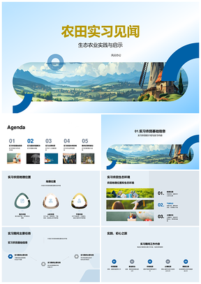 2025生态农田实习实践与绿色发展方向PPT模板