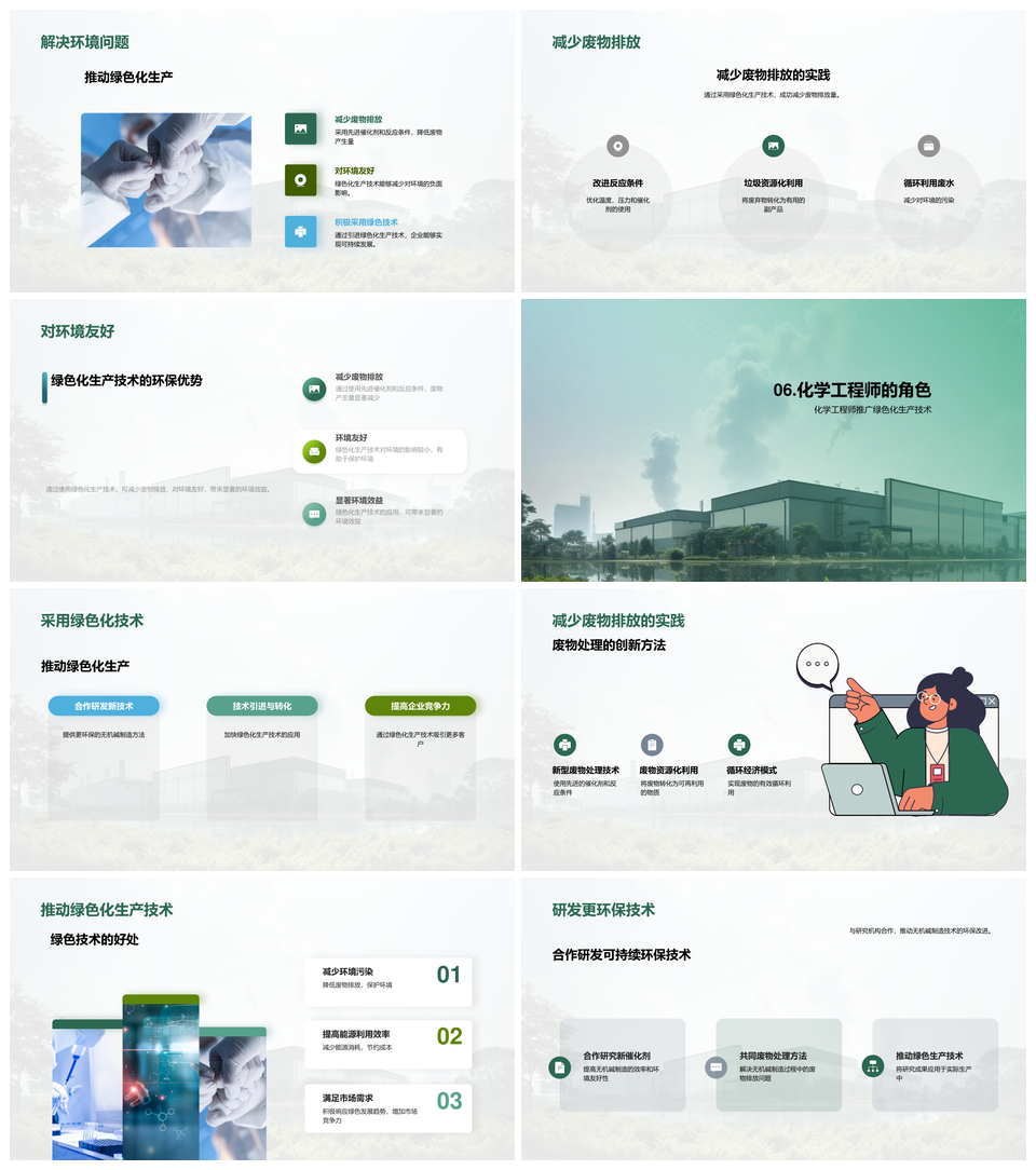 无机碱绿色制造革新助力化工环保PPT模板