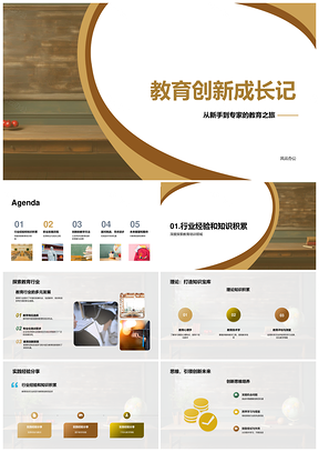 教育创新驱动职业成长与教学能力提升PPT模板