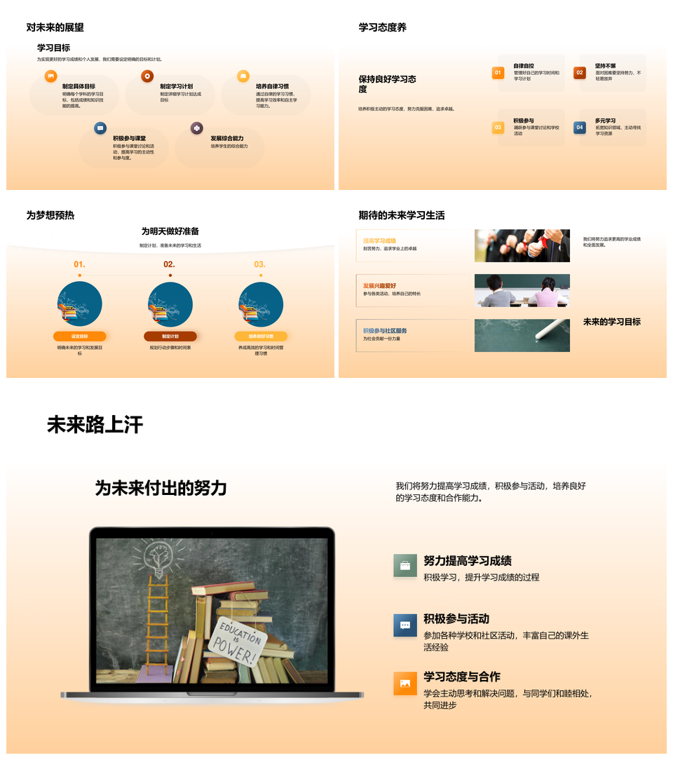 四年级优生学术活动合作成就之旅PPT模板