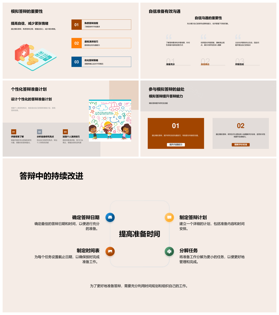 硕士答辩流程挑战策略与沟通演讲技巧PPT模板