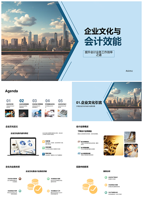 企业文化会计效能职业道德案例实践研究PPT模板