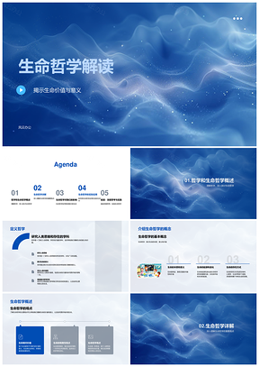 生命哲学价值意义有限性经历与定义PPT模板