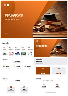 初三备考特长助力理想高中选择PPT模板