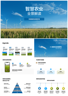 智慧农业科技赋能农业转型升级PPT模板