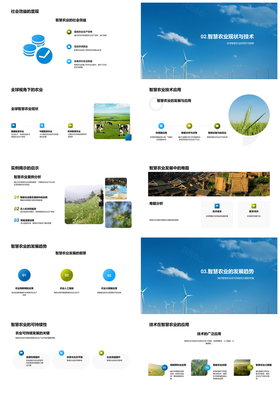 智慧农业科技赋能农业转型升级PPT模板