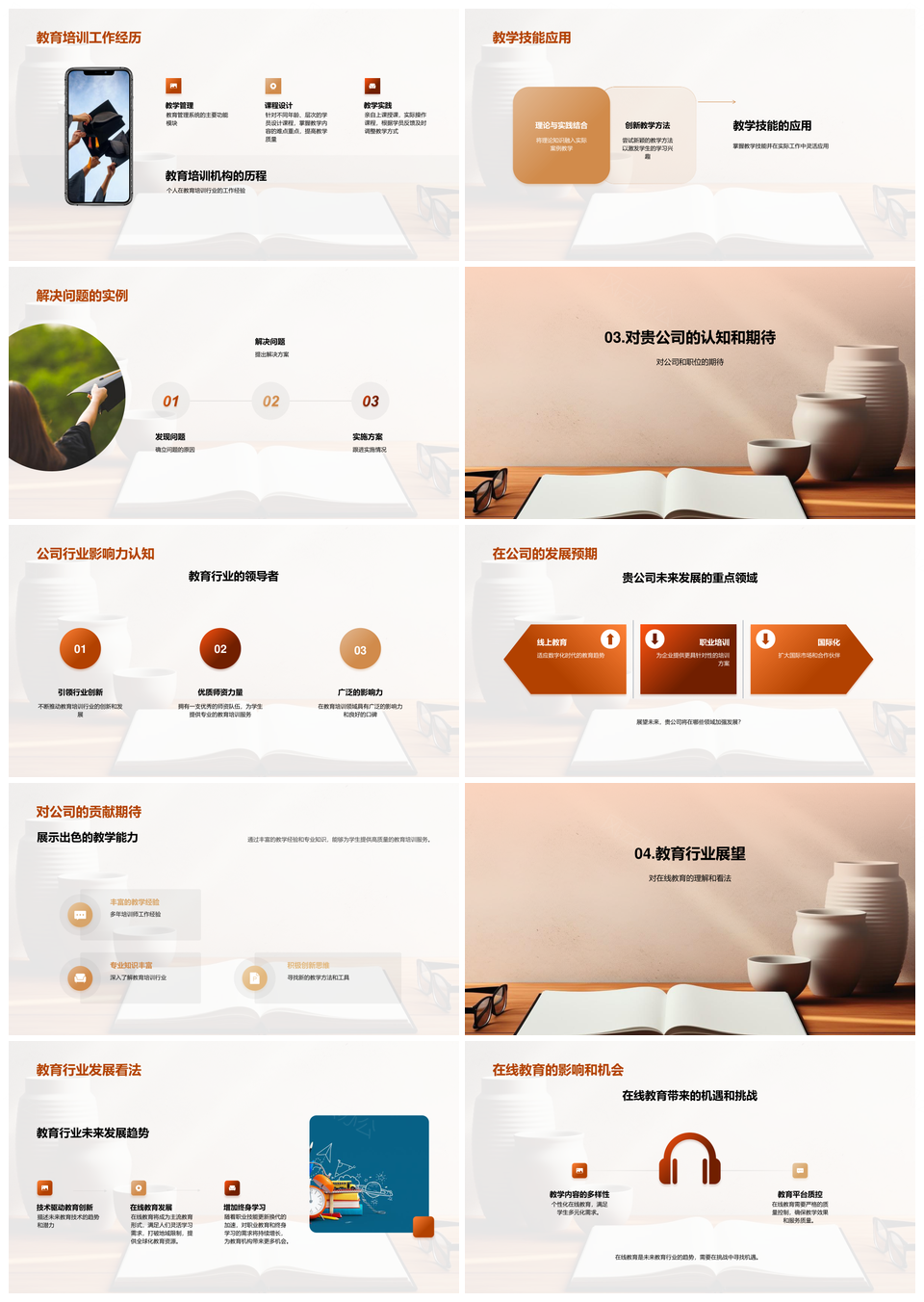 教育行业求职培训师技能成长路PPT模板