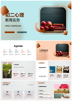初二心理教育实务课程设计教师能力提升PPT模板