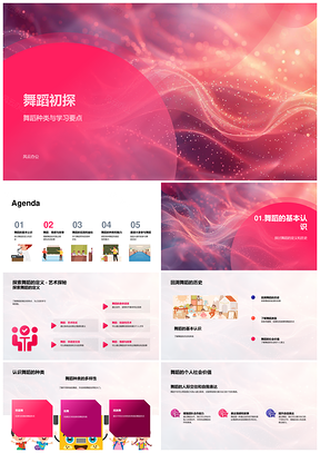 舞蹈概述定义历史种类与芭蕾舞PPT模板