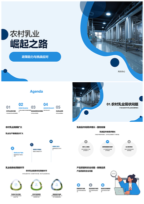 农村乳业扶贫发展现状问题探讨PPT模板
