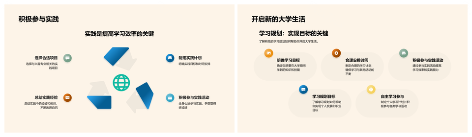 大学生学习与职业生涯规划之路PPT模板