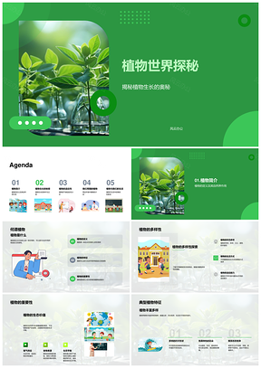 植物世界光合作用与生长奥秘探秘PPT模板