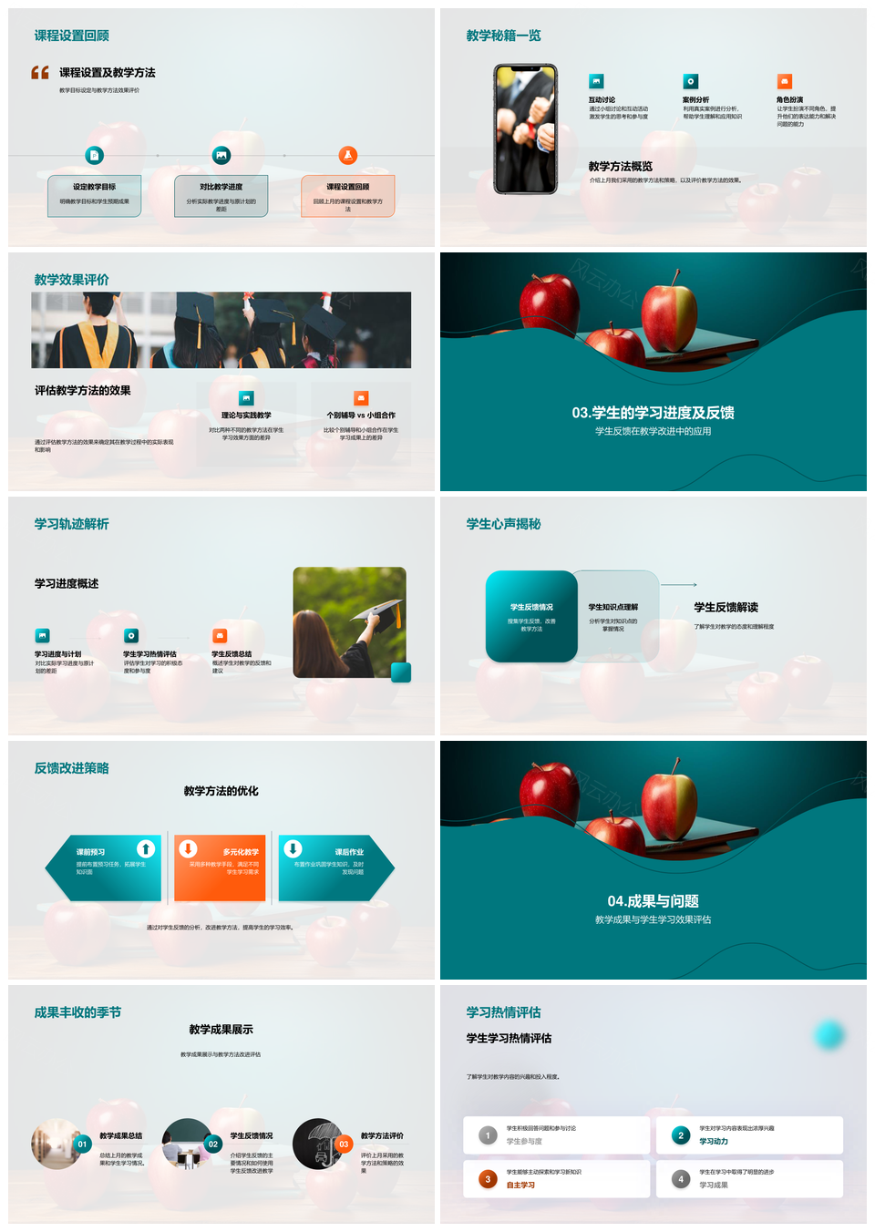 教学主管总结规划教培目标方法黑板之旅PPT模板