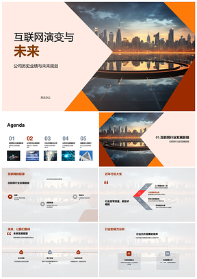 互联网起源演变新技术驱动行业变革未来PPT模板