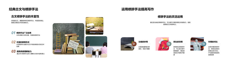 高三语文古文修辞手法分类卷轴教学PPT模板