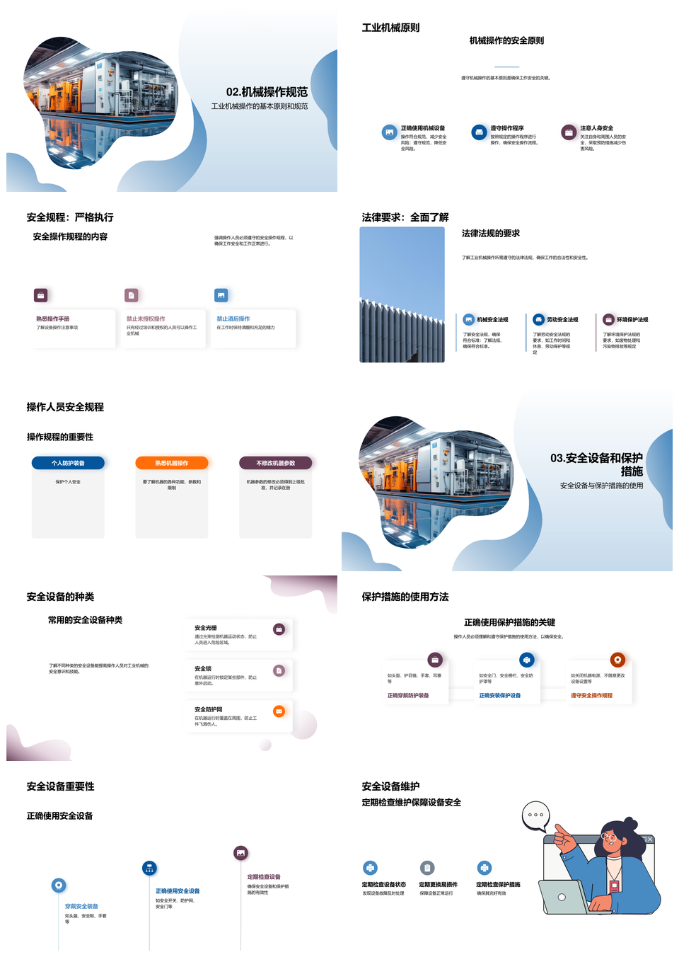 工业机械安全技术专家操作实践宝典PPT模板