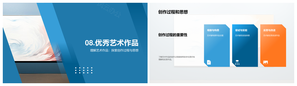 五年级创意艺术作品展示师评分类与标准PPT模板