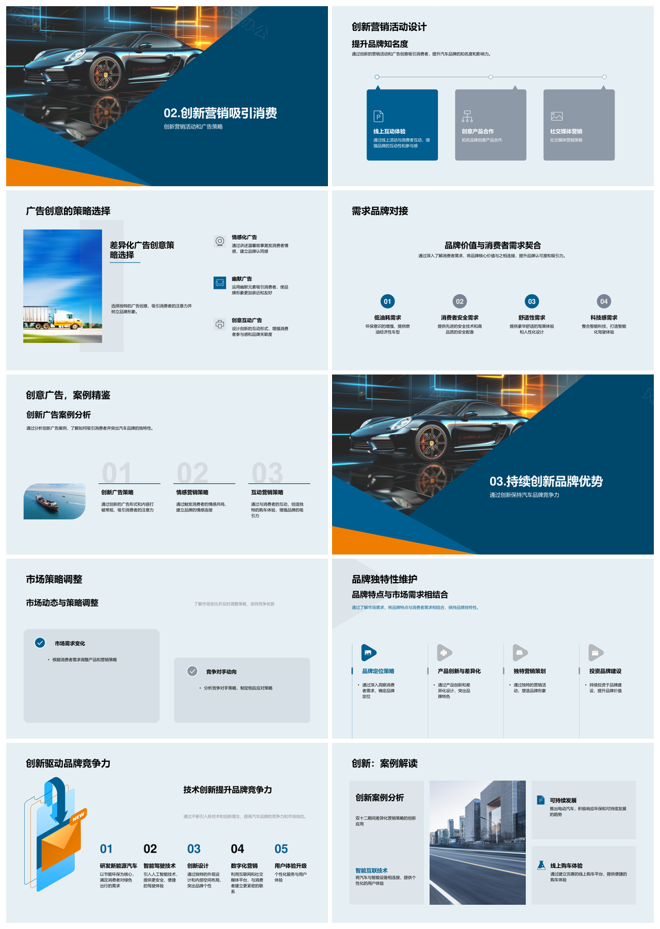 双十二汽车品牌创新差异化营销策略PPT模板