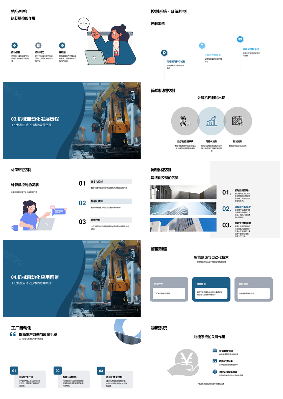 工业机械自动化技术演进与应用案例PPT模板