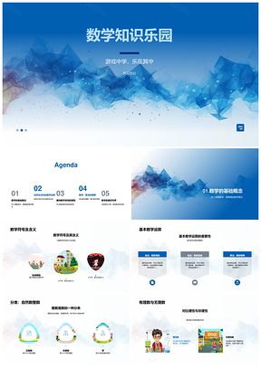 2025数学知识乐园数系几何基础运算概念PPT模板