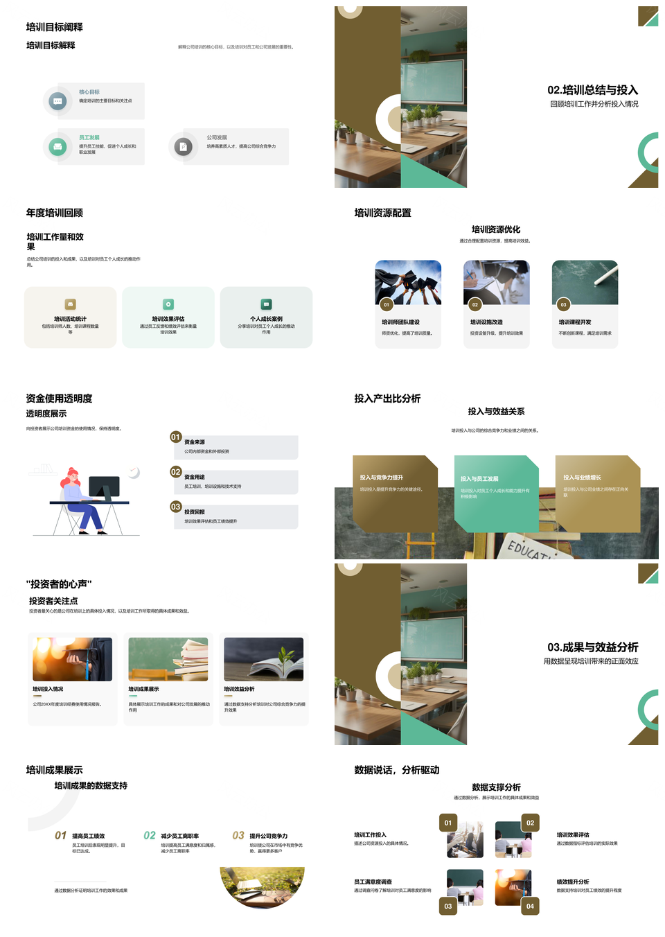 培训增效员工成长提升企业竞争力PPT模板