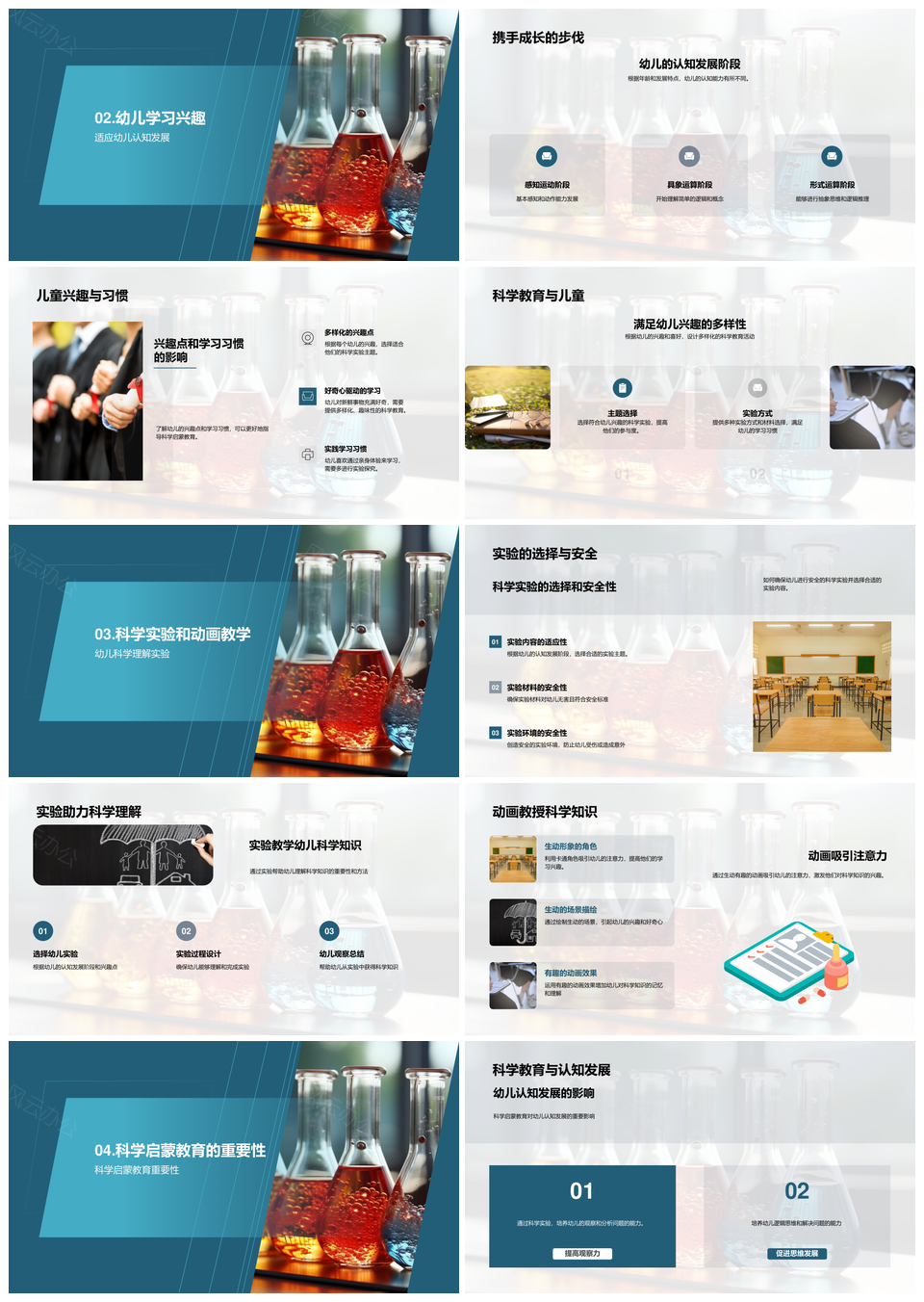 科学启蒙实验助力幼儿认知成长PPT模板