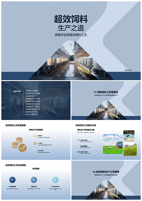 饲料工程师解析节能生产工艺案例与规模效益PPT模板