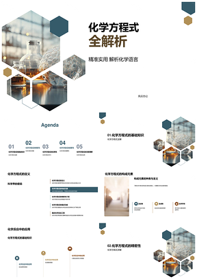 高中化学方程式反应平衡守恒教学解析PPT模板