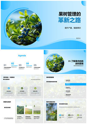 果农果树管理系统革新提升产量市场竞品分析PPT模板