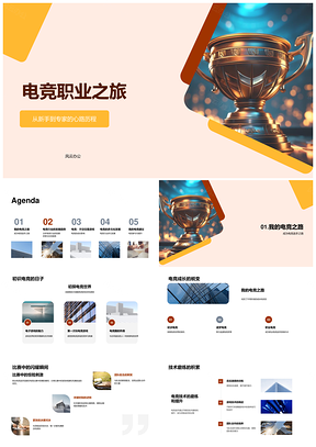 电竞职业选手赛事技术发展之路PPT模板
