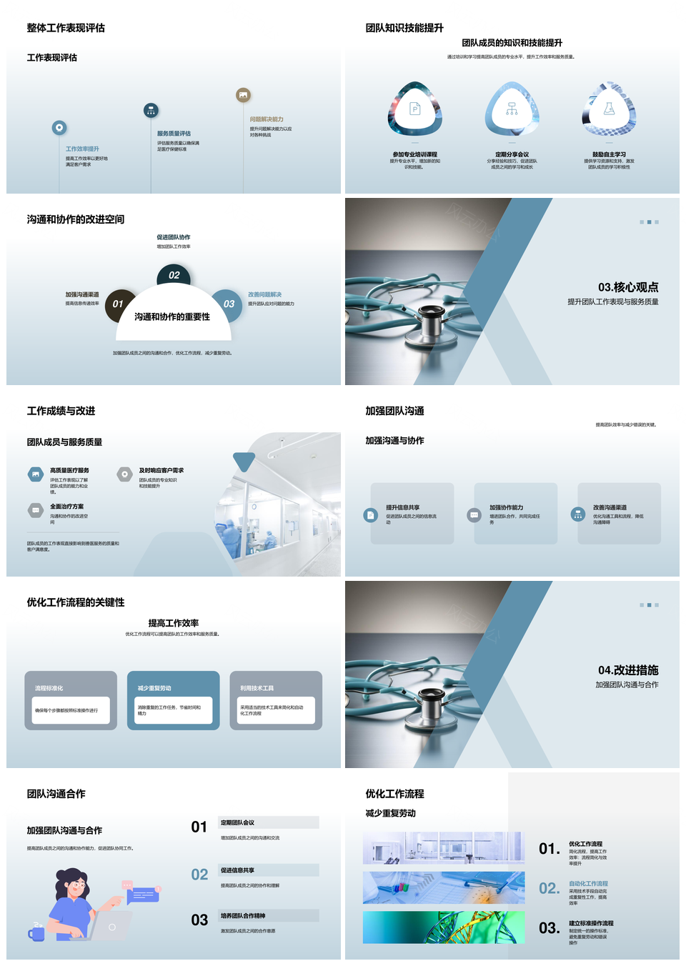 兽医师团队年中评估职责优化与服务提升PPT模板