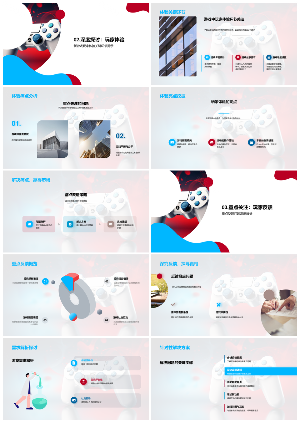 玩家反馈驱动新游优化改进体验PPT模板