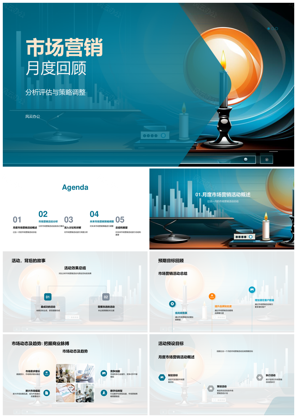 市场营销月度策略调整与趋势动态分析PPT模板