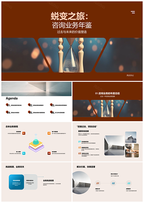 咨询蝶变年鉴项目方案成就反思与未来规划PPT模板